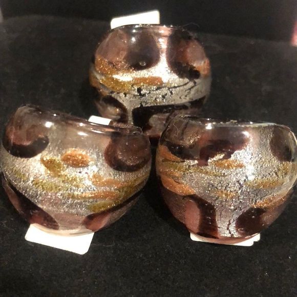 Women’s Hand Blown Glass Rings Sizes 5.25 - 8 - Picture 6 of 13